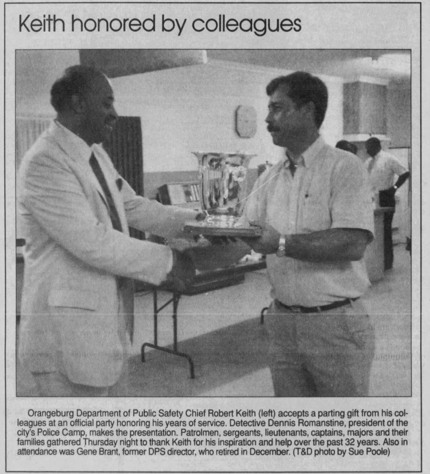 Robert Keith, T&D June 27, 1992